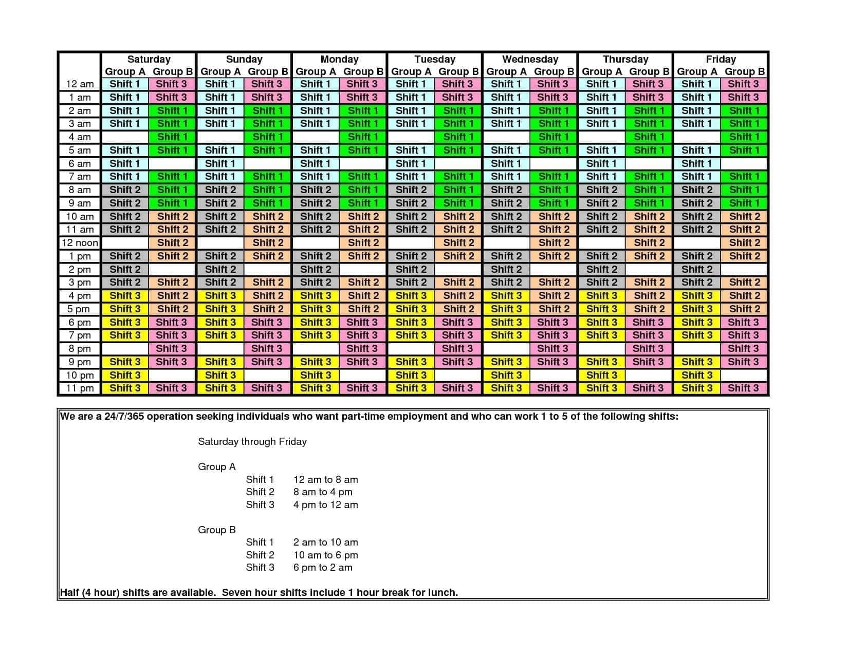 Hour Shift Schedule Template Ideas Calendar Awesome Hour Schedule Template