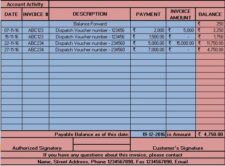 Account Statement Template