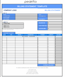 Account Statement Template