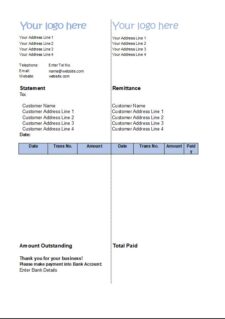 Account Statement Template