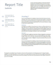 Free Annual Report Template Word