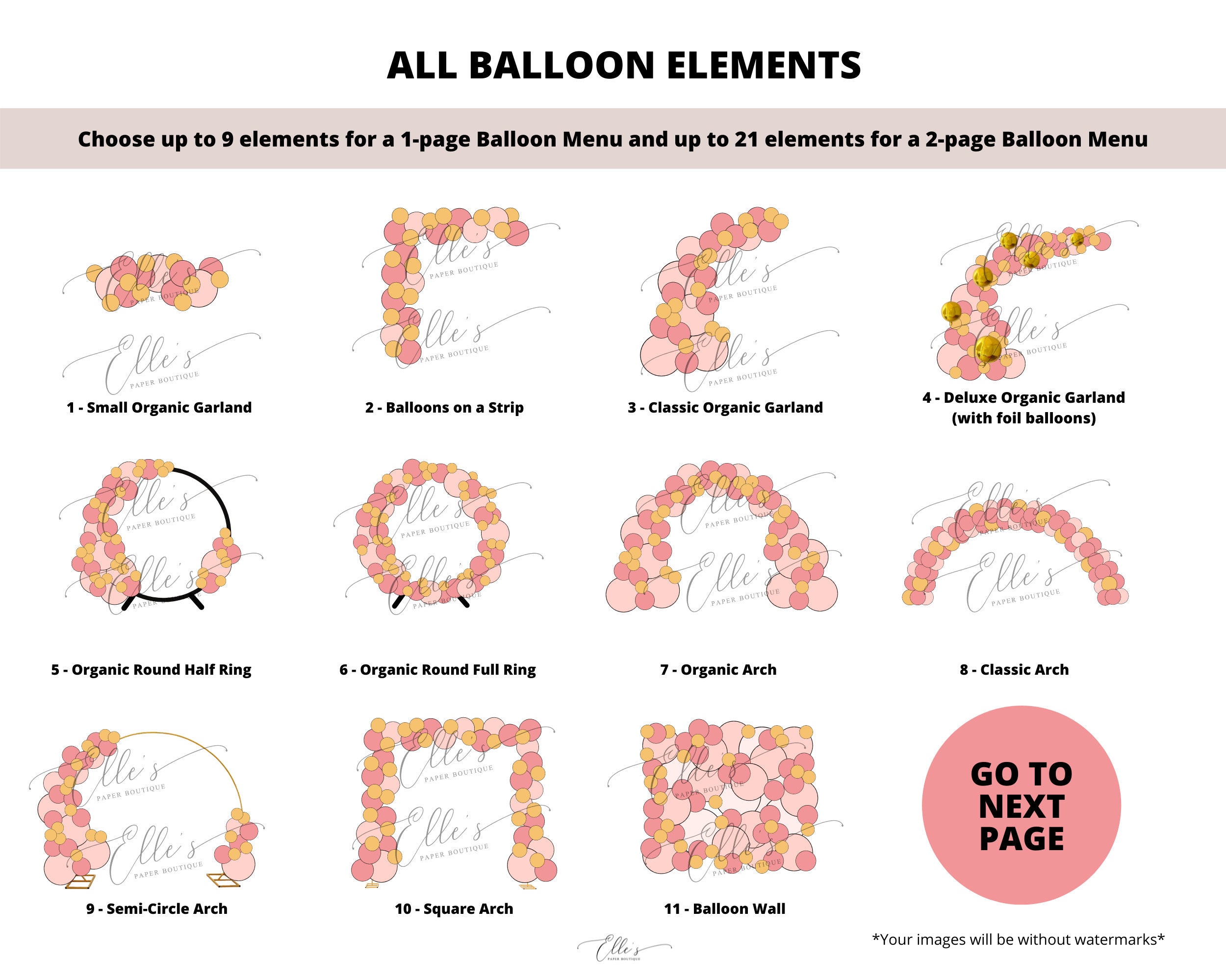 Balloon Price List Template Sample