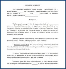 √ Free Printable Business Consulting Contract Template