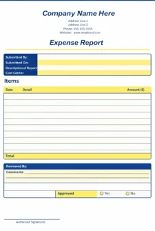 Simple Blank Business Report Template
