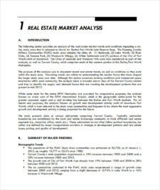 Comparative Market Analysis Real Estate Template
