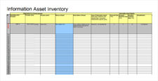 Computer Tracking Information Asset Inventory Sheet Template