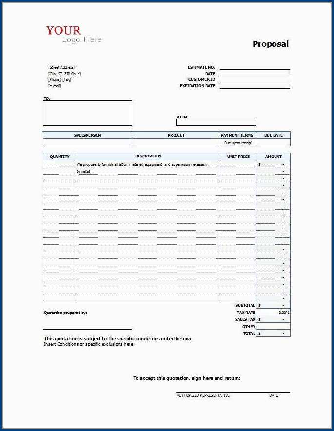 Excel Bid Proposal Template from www.templateral.com