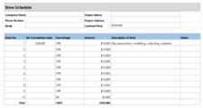 Construction Schedule Template