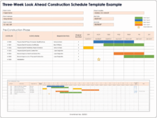 Construction Schedule Template