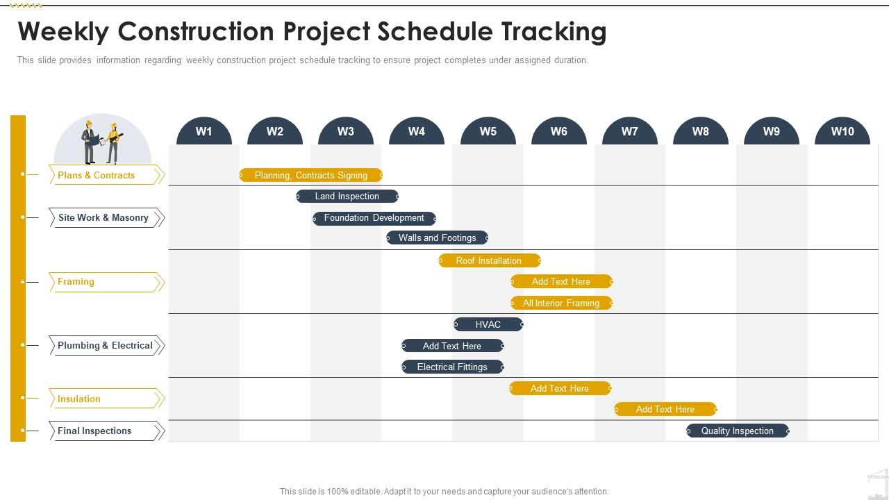 Construction Schedule Template