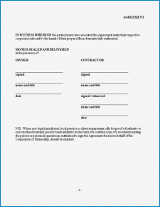 √ Free Printable Contractor Agreement Template