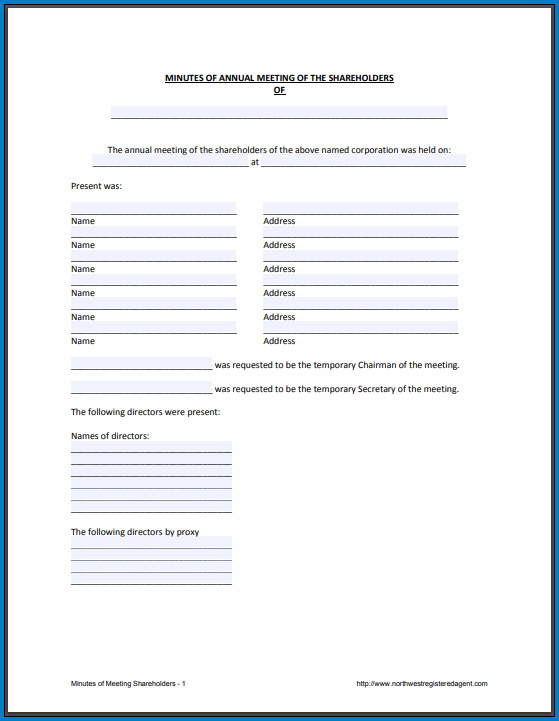 Minutes Document Template from www.templateral.com