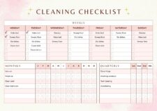 Daily Cleaning Schedule Template