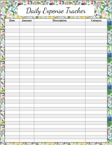 Daily Food Expense in Office Worksheet Template Sample