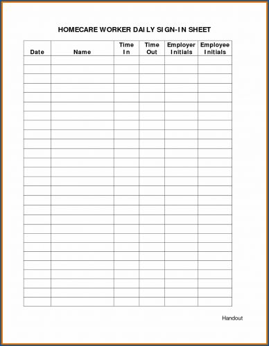 √ Free Printable Daily Time Sheet PDF