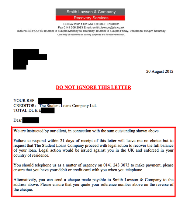 Debt Collection Letter Template