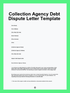 Debt Collection Letter Template