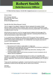 Debt Collection Letter Template