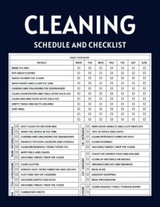 Deep Cleaning Schedule Template