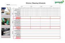 Deep Cleaning Schedule Template