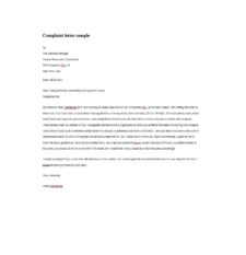 Employee Complaint Form Template