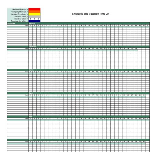 √ Employee Leave Tracker Template (Excel)