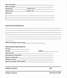 Employee Termination Form