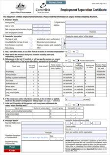 Employment Separation Certificate Template