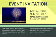 Event Invitation Template Example