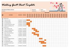 Event Planning Gant Chart Template