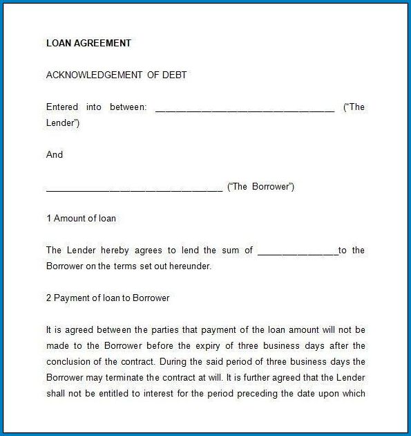 Example of Agreement Between Two Parties PDF