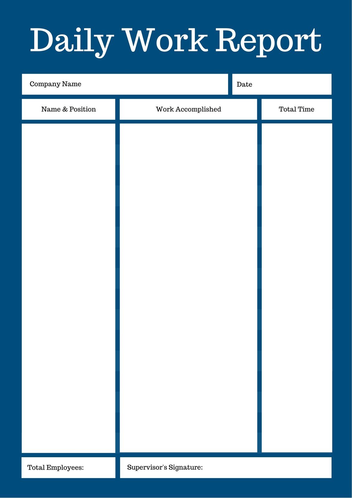Example of Daily Work Status Sheet Template Example of Daily Work Status Sheet Template