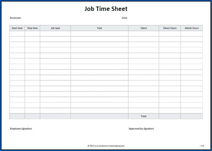 free printable time sheets pdf templateral