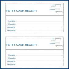 √ Free Printable Petty Cash Receipt Template
