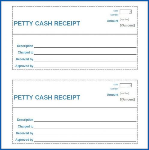 √ Free Printable Petty Cash Receipt Template