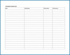 √ Free Printable Phone List Template