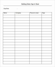 Example of Printable Restaurant Waiting List Template