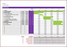 Example of Project Chart Template
