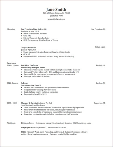 Simple Resume Method √ Simple Resume Template (Word)