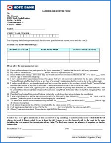 √ Free Printable Transaction Dispute Form