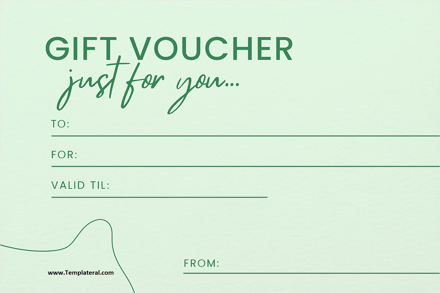 Simple Gift Voucher Template