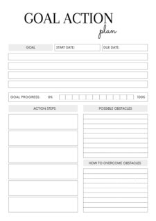 Goal Tracker Template