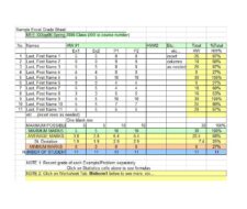 Grade Book template