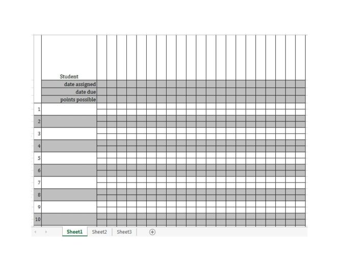 √ Free Printable Gradebook Template (Excel)