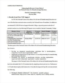 Grant Proposal Template Word Templateral