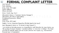 Grievance Letter Template