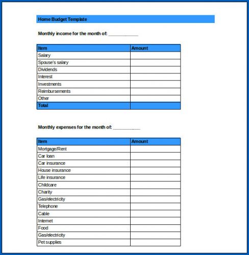 √ Income And Expenditure Template Excel Free