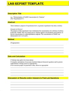 Lab Report Template