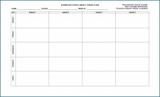 Lesson Plan Template Word Example