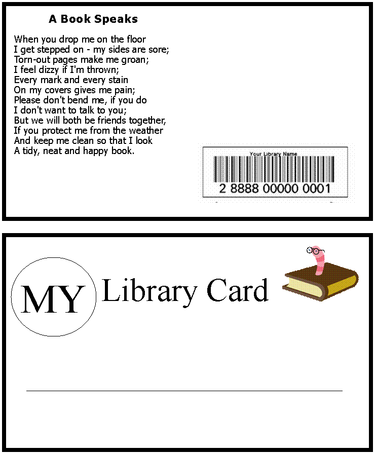 Library Membership Card Template Example